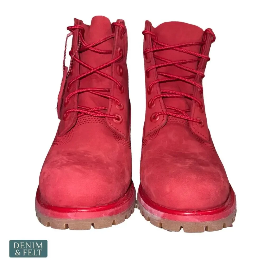 Timberland 50th Anniversary 6 Inch Waterproof Red Nubuck‎ Boots Streetwear